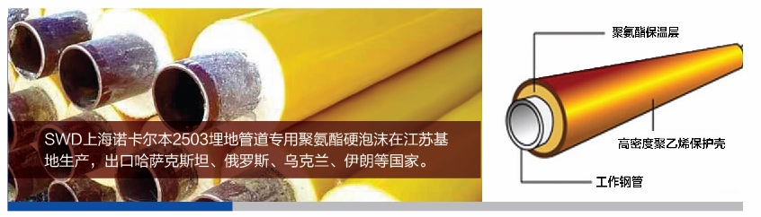 SWD2503聚氨酯硬泡沫埋地管道专用保温隔热材料